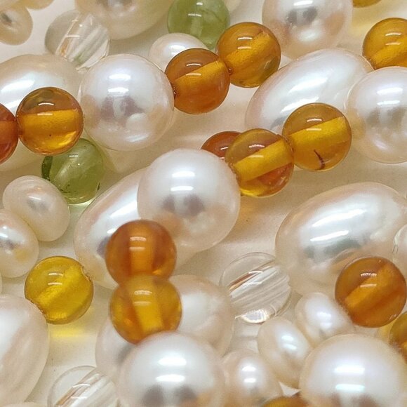 Jewelry Necklace Pearl Silver Multi Color 4482401 - Picture 5 of 9